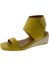 Shop Nydj Costa Womens Faux Leather Open Toe Wedge Sandals In Multi