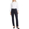 Nydj Curve Shaper Marilyn Womens Tummy Slimming Denim Straight Leg Jeans In Multi