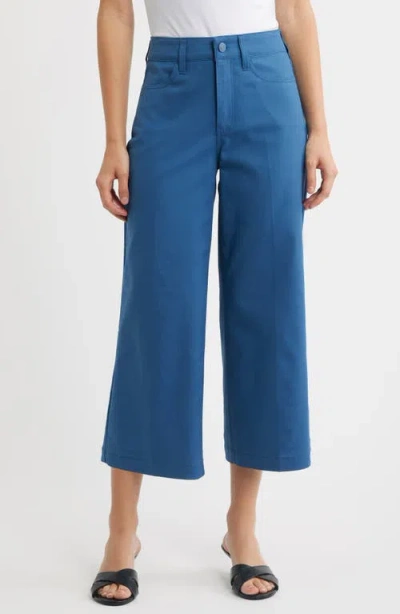 Nydj Daisy Crop Wide Leg Pants In Blue