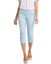 Nydj Dakota Side Slit Pull-on Capri Jeans