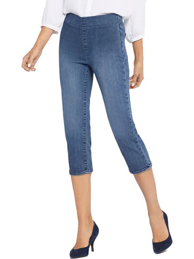 Nydj Dakota Womens Mid-rise Capri Cropped Jeans In Multi