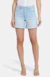 Nydj Womens Medium Wash High-rise Cutoff Shorts In Santorini