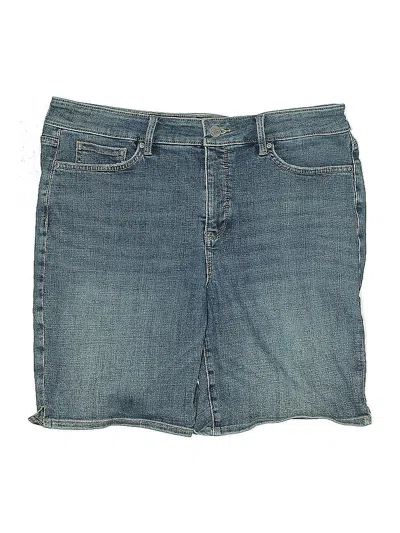 Pre-owned Nydj Denim Shorts In Blue