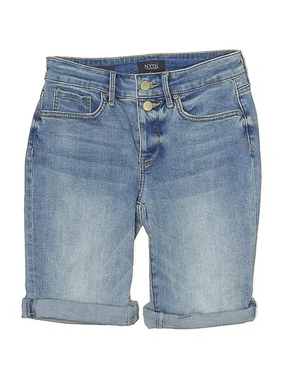 Pre-owned Nydj Denim Shorts In Blue