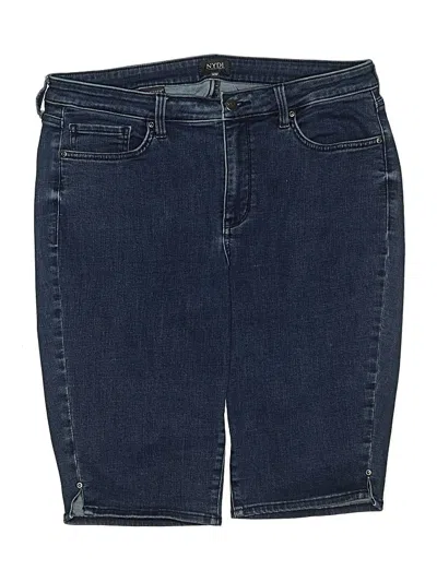 Pre-owned Nydj Denim Shorts In Blue