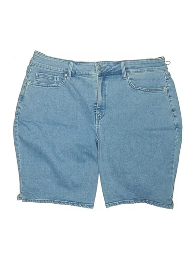 Pre-owned Nydj Denim Shorts In Blue