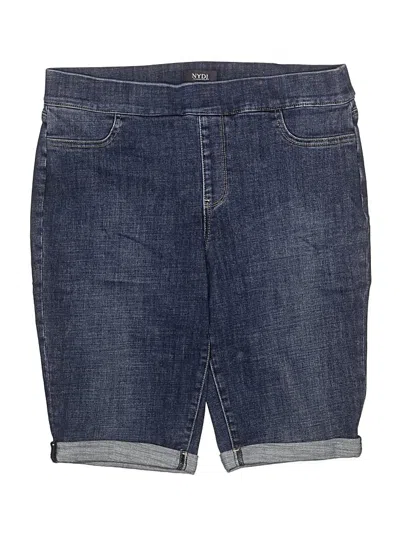 Pre-owned Nydj Denim Shorts In Blue