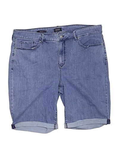 Pre-owned Nydj Denim Shorts In Blue