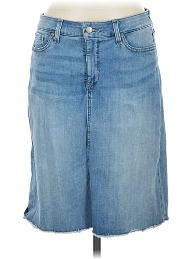 Pre-owned Nydj Denim Skirt In Blue