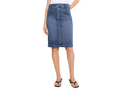 Nydj Denim Skirt Women's Skirt Wild River: 4 In Blue