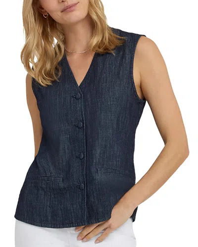 Nydj Denim Vest In Black