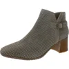 Nydj Denisgo Womens Faux Suede Block Heel Ankle Boots
