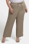 NYDJ NYDJ DRAWSTRING RELAXED FIT LINEN BLEND PANTS