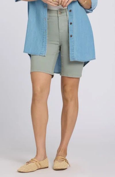Nydj Ella High Waist Shorts In Green