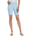 Nydj Ella Side Slit Denim Bermuda Shorts