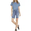 Nydj Ella Womens Slit Denim Denim Shorts In Multi