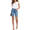 Nydj Plus Briella Womens Faded Denim Denim Shorts In Multi