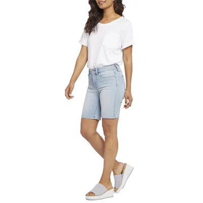 Nydj Ella Womens Slit Denim Denim Shorts In Multi