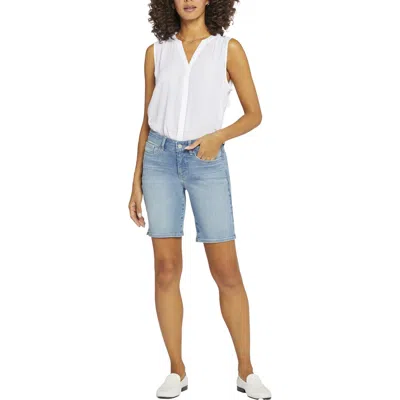 Nydj Ella Womens Slit Denim Denim Shorts In Multi