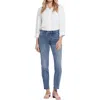 Nydj Marilyn Ankle Womens Tummy Slimming Denim Straight Leg Jeans In Multi