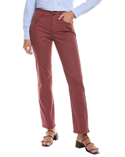 Nydj Emotion Petite Marilyn Straight Jean In Burgundy