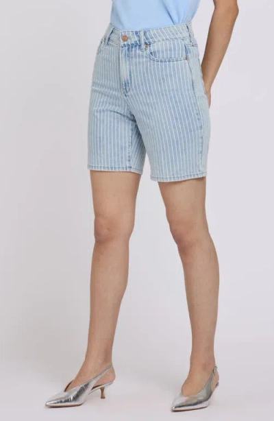 Nydj Erin High Waist Denim Shorts In Blue