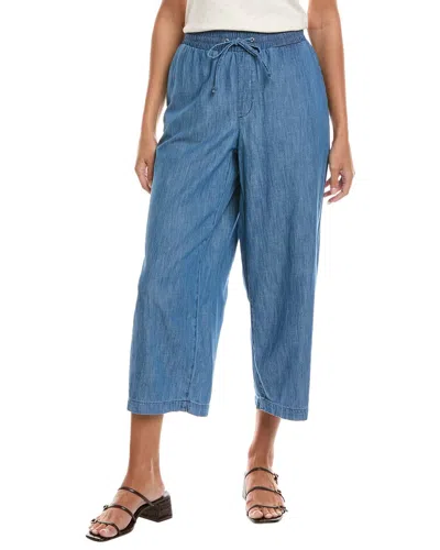 Nydj Everly Petite Jayne Pull On Wide Leg Ankle Jean In Blue