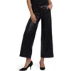 Nydj Faux Leather Wide Leg Ankle Pants In Black