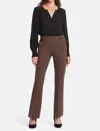 Nydj Pull-on Flare Leg Ponte Knit Trousers In Multi