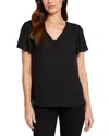 Nydj Flutter Sleeve Blouse In Black