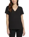 Nydj Flutter Sleeve Blouse In Black