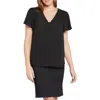 Nydj Flutter Sleeve Blouse In Black