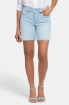 Nydj Womens Medium Wash High-rise Cutoff Shorts In Estrella