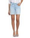 Nydj Womens Medium Wash High-rise Cutoff Shorts In Estrella