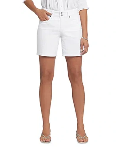 NYDJ FRANKIE RELAXED JEAN SHORTS IN OPTIC WHITE