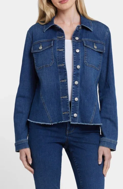 Nydj Frayed Denim Jacket