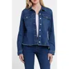 Nydj Frayed Hem Jean Jacket In Rio Rapids