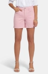 NYDJ FRAYED HIGH WAIST A-LINE SHORTS