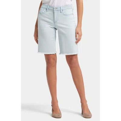 NYDJ NYDJ FRAYED MID LENGTH DENIM BOYFRIEND SHORTS