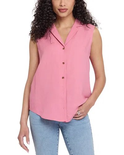 Nydj Gabrielle Sleeveless Blouse In Pink