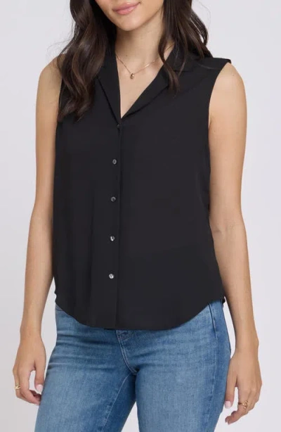 Nydj Gabrielle Sleeveless Shirt In Black