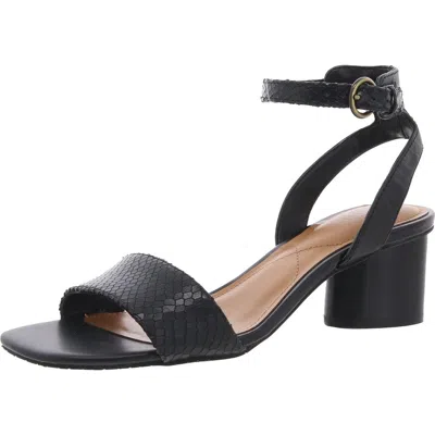 Nydj Georgia Womens Cork Ankle Strap In Black