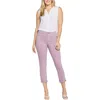 Nydj Girlfriend Womens Tummy Slimming Denim Skinny Jeans In Purple