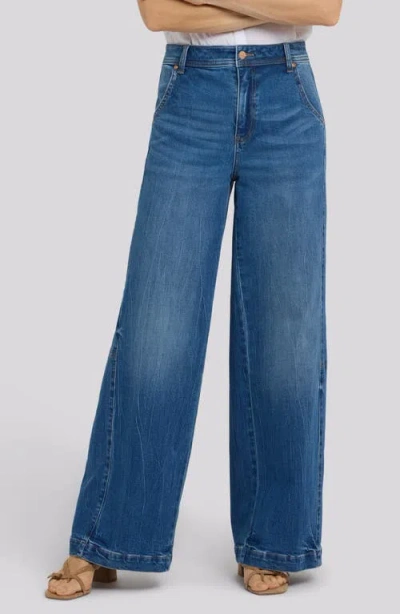 Nydj Gracie High Waist Wide Leg Jeans In Blue