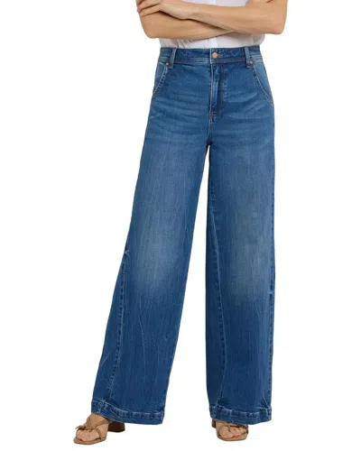 Nydj Gracie Wild River Wide Leg Jean In Blue