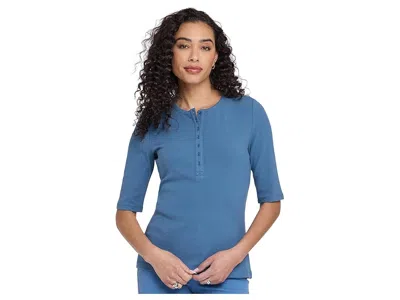 Nydj Henley Top In Blue