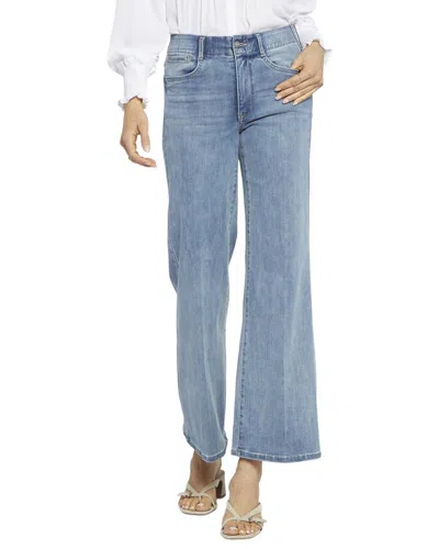 Nydj High Rise Crystalline Wide Leg Jean In Blue