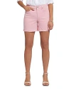 Nydj Frayed High Waist A-line Shorts In Aphrodite