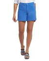 Nydj Frayed High Waist A-line Shorts In Greek Sea