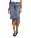 Nydj Hollywood Womens High-rise Denim Denim Skirt In Rockie